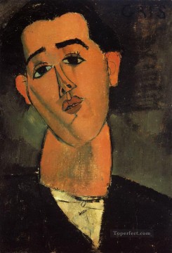 retrato de juan gris 1915 Amedeo Modigliani Pinturas al óleo